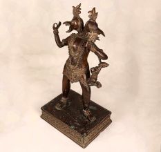 Beautiful Vintage Brass God Varaha Statue for Prayer Room
