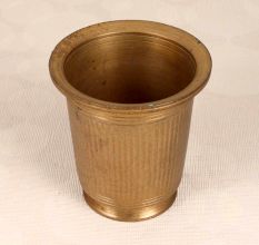 Decorative Brown Finish Holy Water Cup Made of Finest Brass
