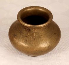 Handmade Engraved Finest Brass Water Pot for Holy Occasions