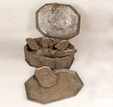 Handcrafted Traditional Copper Paan Daan for Vintage Collection