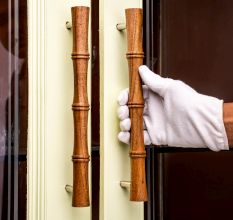 Natural Modern Wooden Handles for Drawer and Dressers (11 Inches)