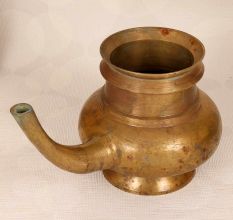 Handcrafted Holy Water Pot with Spout Made of Premium Brass