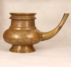 Handcrafted Holy Water Pot with Spout Made of Premium Brass