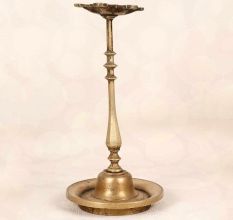 6 Jyots Finest Brass Oil Lamp from South India for Temple
