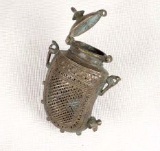 Traditional High-Quality Brass Mango Shape Box for Decoration