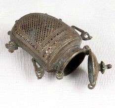 Traditional High-Quality Brass Mango Shape Box for Decoration