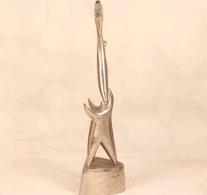 Handmade Premium Brass Nickel Plated Trophy for Decoration