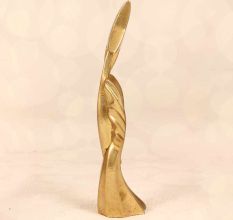 Handmade Golden Colour Finish Brass Trophy in Folk Art