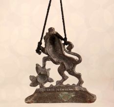 Vintage Handmade Brass Lion Monogram for Wall Hanging Decor