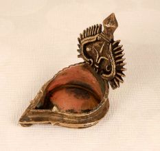 Finest Brass Handmade Oil Lamp in Antique Brown Finish