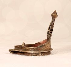 Finest Brass Handmade Oil Lamp in Antique Brown Finish