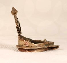 Finest Brass Handmade Oil Lamp in Antique Brown Finish