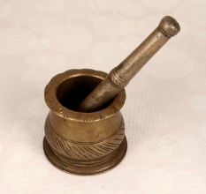 Brass Used Pestle and Mortar for Vintage Collection