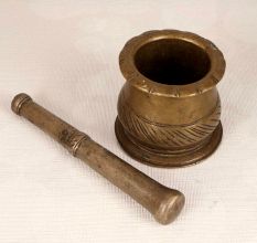 Brass Used Pestle and Mortar for Vintage Collection