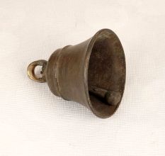 Vintage Handcrafted Temple Bell with Loop Made of Brass