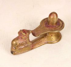 Handmade Finest Brass Nandi and Shiva Lingam for Prayer Room