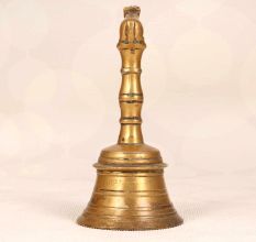 Indian Traditional Himalayan Art Temple Bell Made of Brass