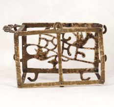 Handcrafted Vintage Brass Trivet with Namaste Text for Decor