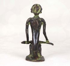 Handmade Tribal Art Brass Man Figure Statue in Bastar Art