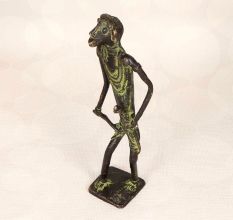 High-Quality Brass Tribal Man Figure Statue for Decoration