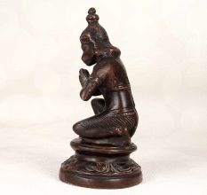 Handmade Finest Brass Lord Hanuman Statue in Sitting Position