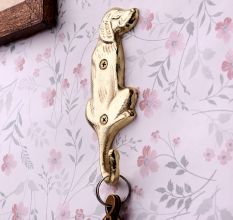 Brass Polish Dog Tail Wall Hook