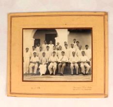 Arumugam Photo Studio Group Photo Vintage Paper Photograph