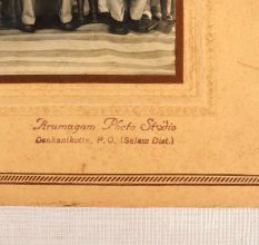 Arumugam Photo Studio Group Photo Vintage Paper Photograph