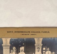 Staff 1937 Paper Photograph of Govt. Intermediate College Pasrur