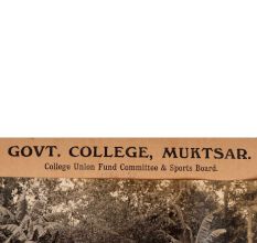 Vintage Paper Photograph of Govt. College Muktsar for Collection