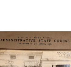Administrative Staff Course Paper Photograph for Collection