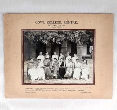Government College Rohtak Vintage Paper Photograph for Collection