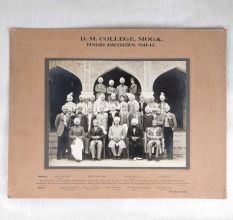 D.M. College Moga Group Paper Photograph for Vintage Collection