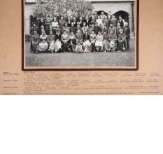 Black and White Paper Group Photograph of Govt. College Ludhiana