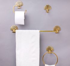 Premium Brass Ring Hanger for Bathroom
