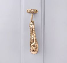 Golden Leopard Brass Door Knocker