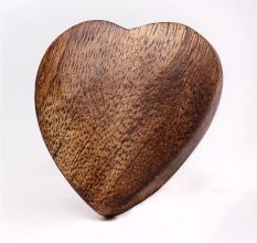 Brown Wooden Heart Drawer Knob