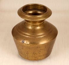 Handcrafted Traditional Finest Brass Holy Water Pot from South India
