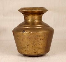 Handcrafted Traditional Finest Brass Holy Water Pot from South India