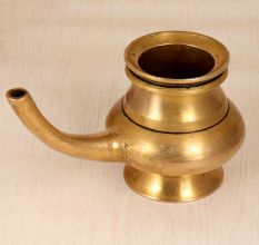 Handcrafted Finest Traditional Water Pot Made of Brass for Decor