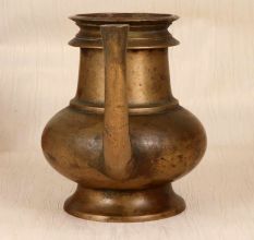 South Indian Holy Brass Water Pot for Hindu Rituals and Decor