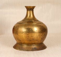 Vintage High-Quality Brass Hookah Base in Himalayan Art