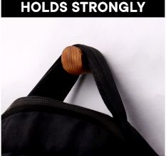 Natural Brown Wooden Wall Hooks-Pack of 10