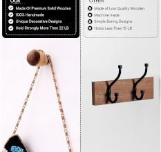 Modern Rattan Natural Wall Hooks-6 Pieces