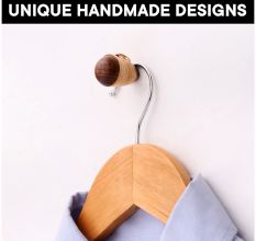 Modern Rattan Natural Wall Hooks-6 Pieces