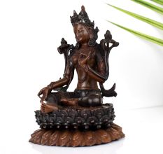 Tibetan Buddhist Deity Goddess Tara Statue Made of Copper