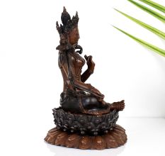 Tibetan Buddhist Deity Goddess Tara Statue Made of Copper