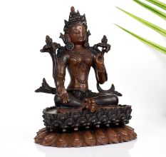 Tibetan Buddhist Deity Goddess Tara Statue Made of Copper