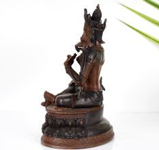 Tibetan Buddhist Deity Goddess Copper Statue for Prayer Room