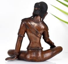 Vintage Tibetan Goddess Parvati Copper Statue for Prayer Room
